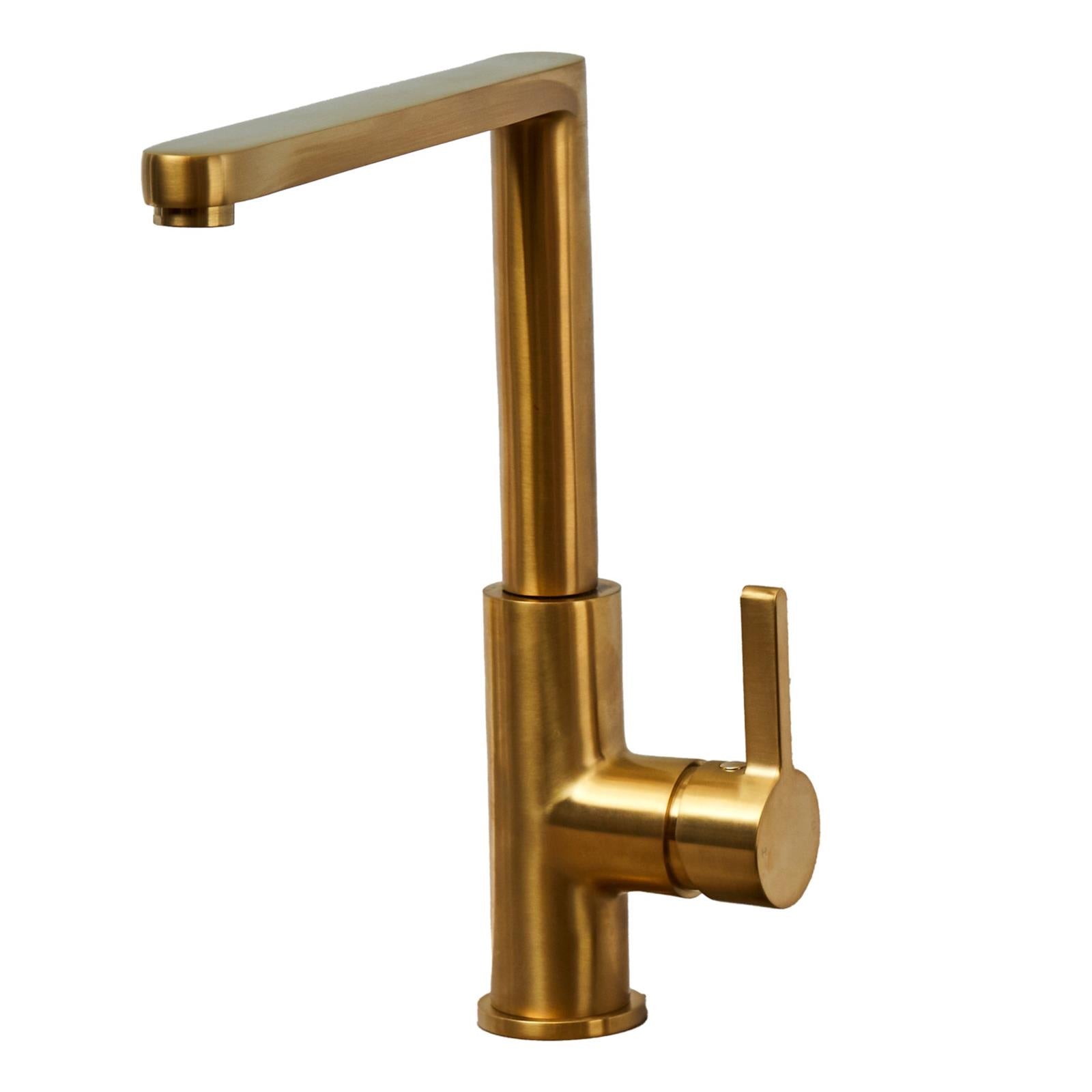 Liquida W25BR 360 Degree Swivel Spout Brushed Brass Kitchen Mixer Tap