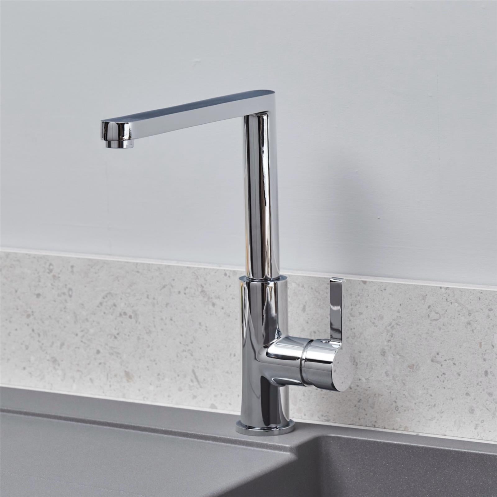 Liquida W25CH 360 Degree Swivel Spout Chrome Kitchen Mixer Tap