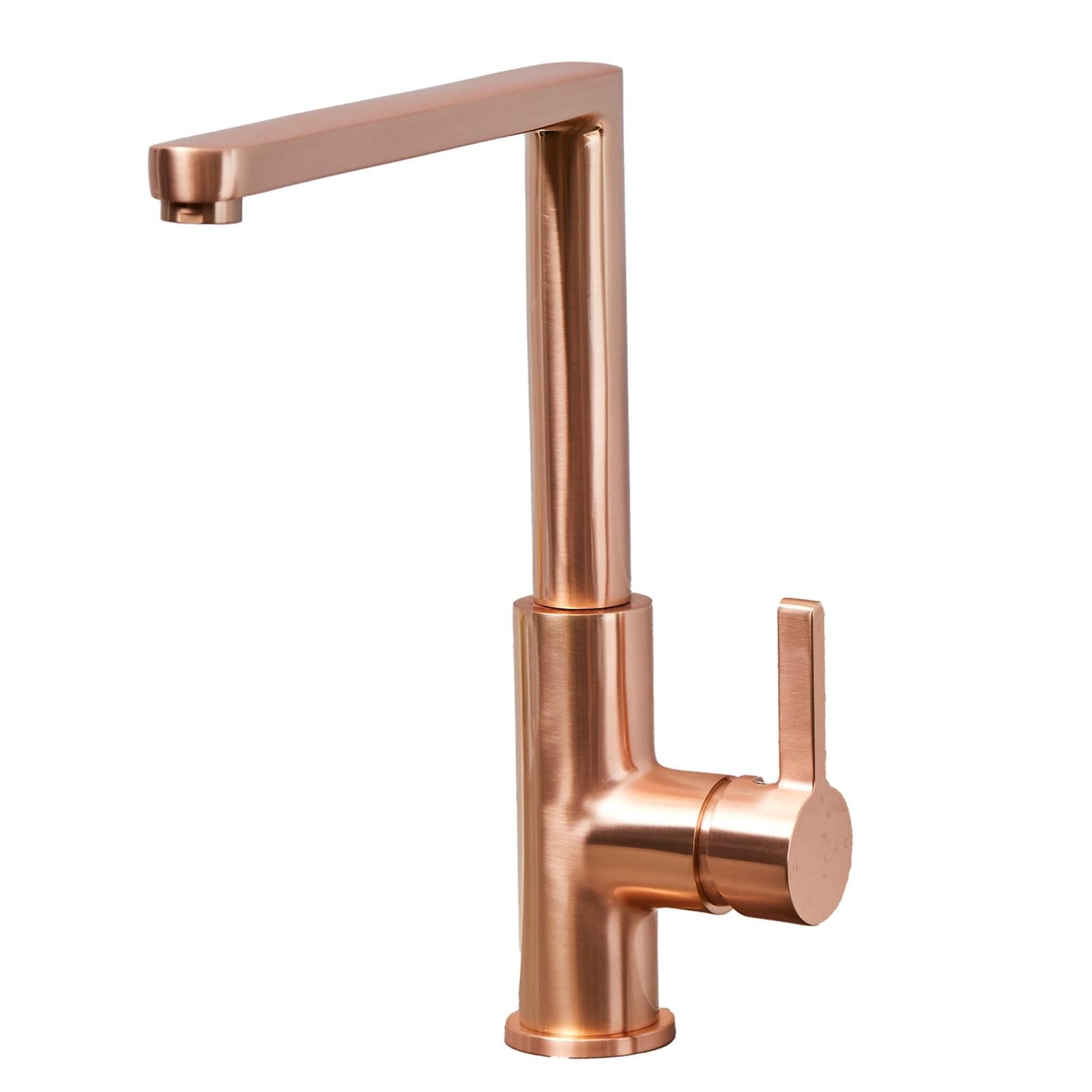 Liquida W25RG 360 Degree Swivel Spout Rose Gold Kitchen Mixer Tap