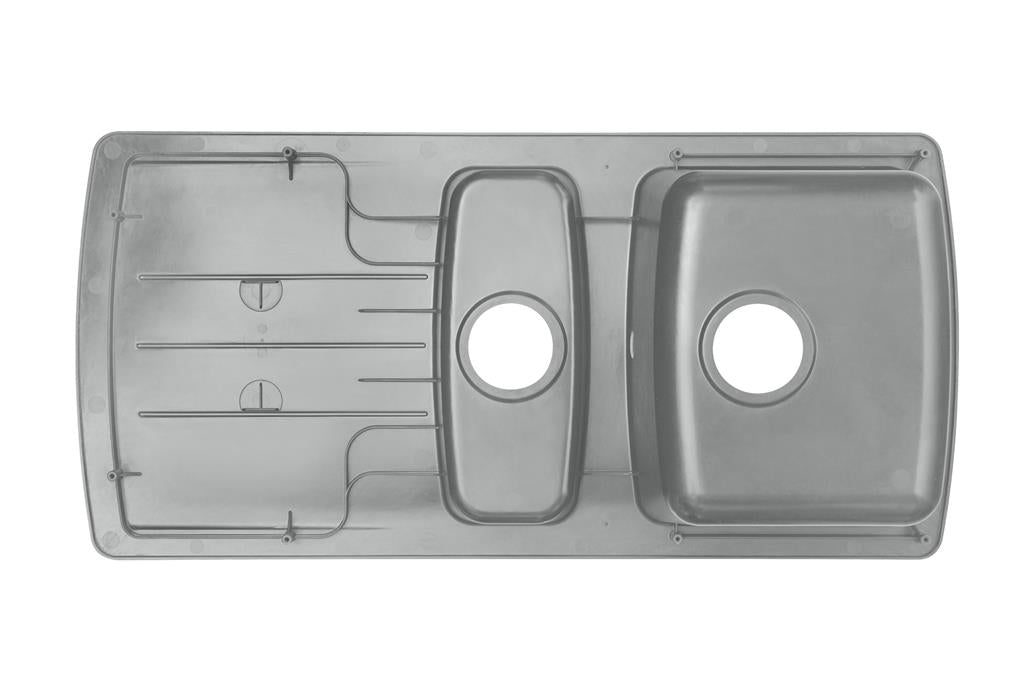 Liquida ZEN150CG 1.5 Bowl Reversible Grey Composite Kitchen Sink 1031x500mm
