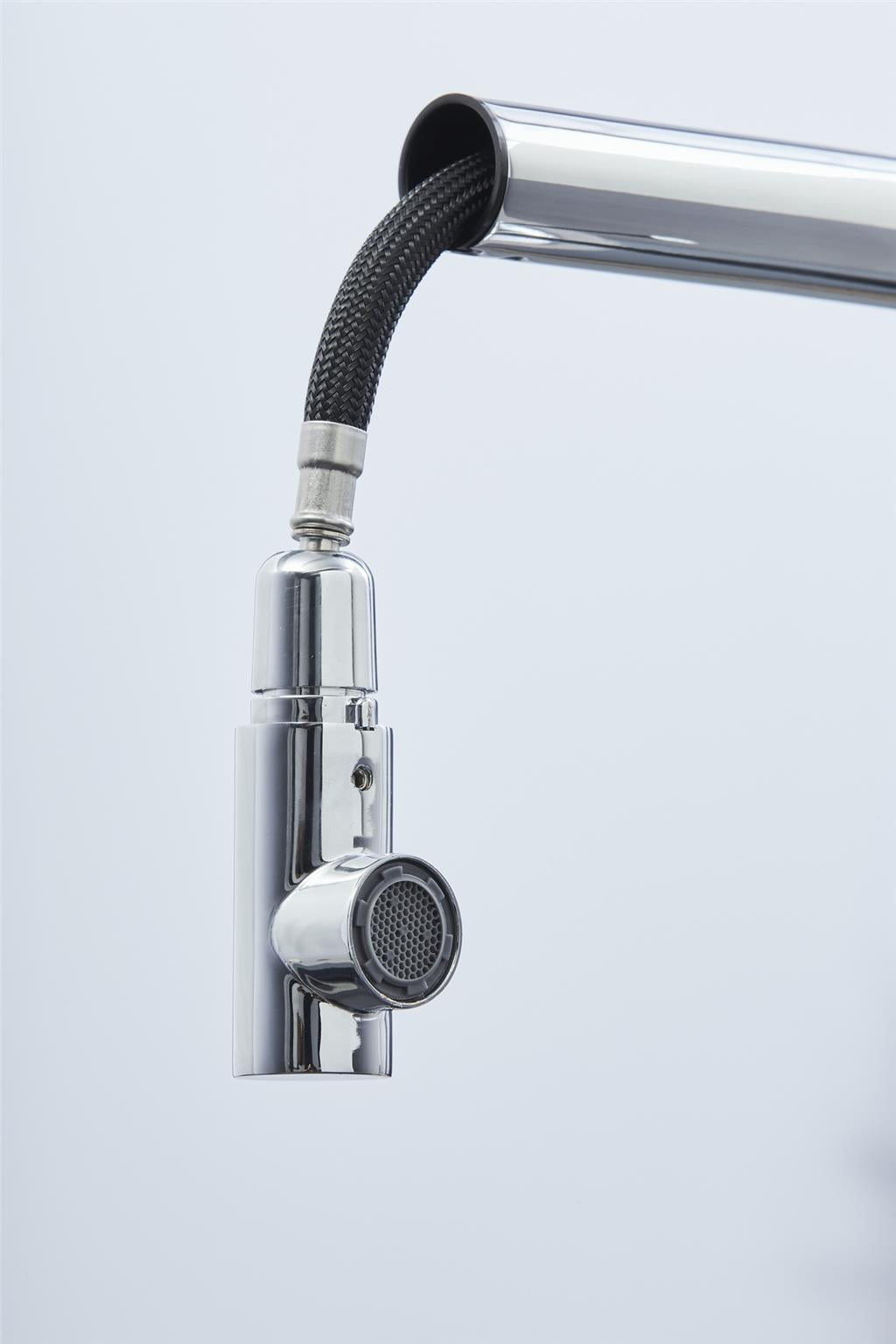 Liquida W15CH Single Lever Swivel Spout Pull Out Spray Chrome Kitchen Mixer Tap
