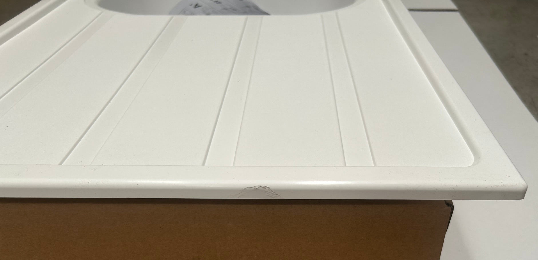 Liquida DK5WH 1.0 Bowl Composite Reversible White Kitchen Sink - GRADED 810 x 500mm