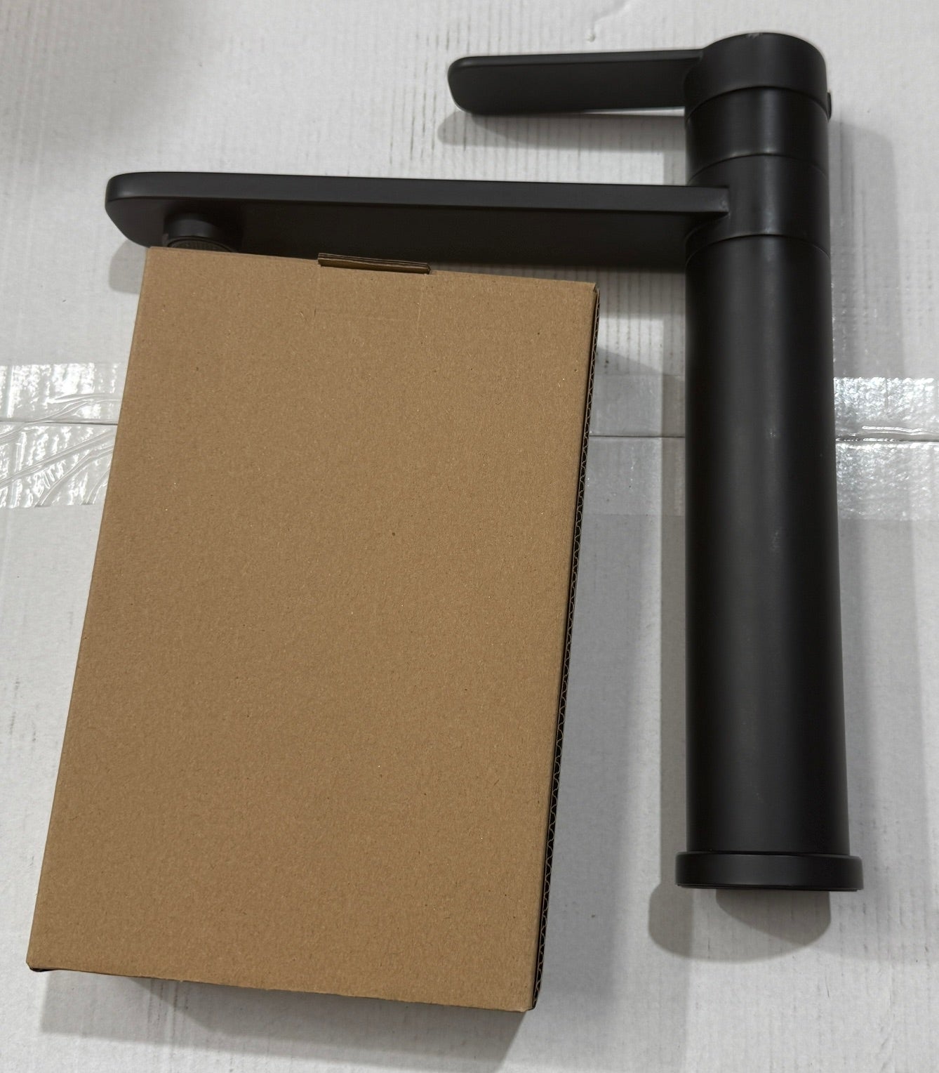 Liquida LX390BL Black Single Lever Pillar Kitchen Tap with Swivel Spout - GRADED