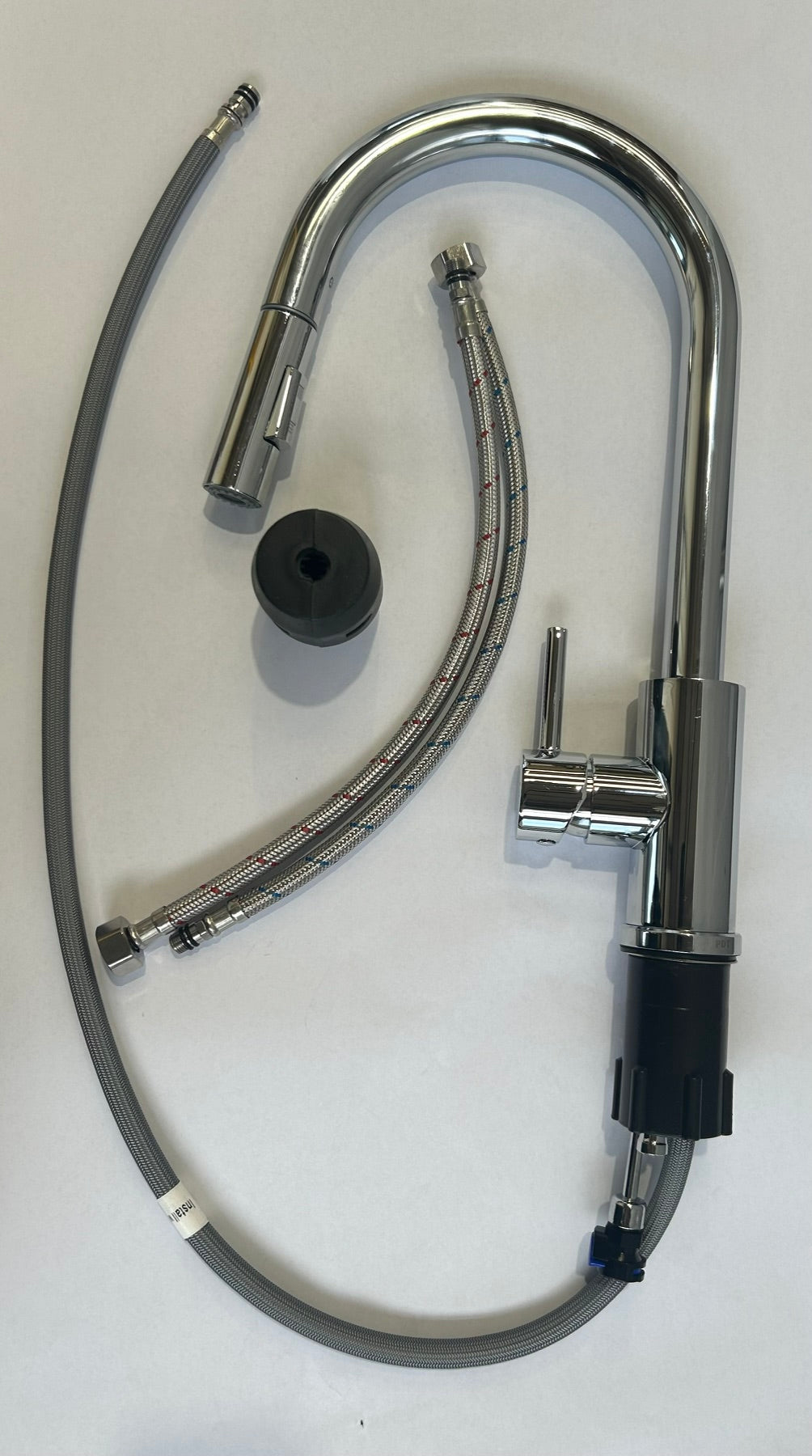 Liquida CT452CH Single Lever Pull-Out Chrome Kitchen Mixer Tap - GRADED