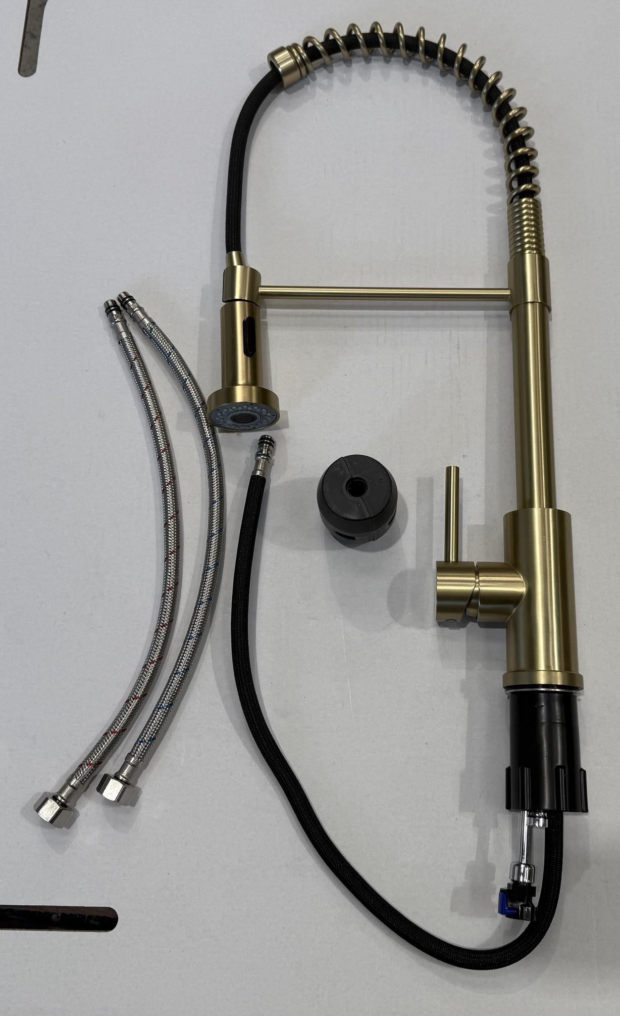 Liquida W24CH Chrome Swan Neck 360 Degree Swivel Kitchen Tap - GRADED