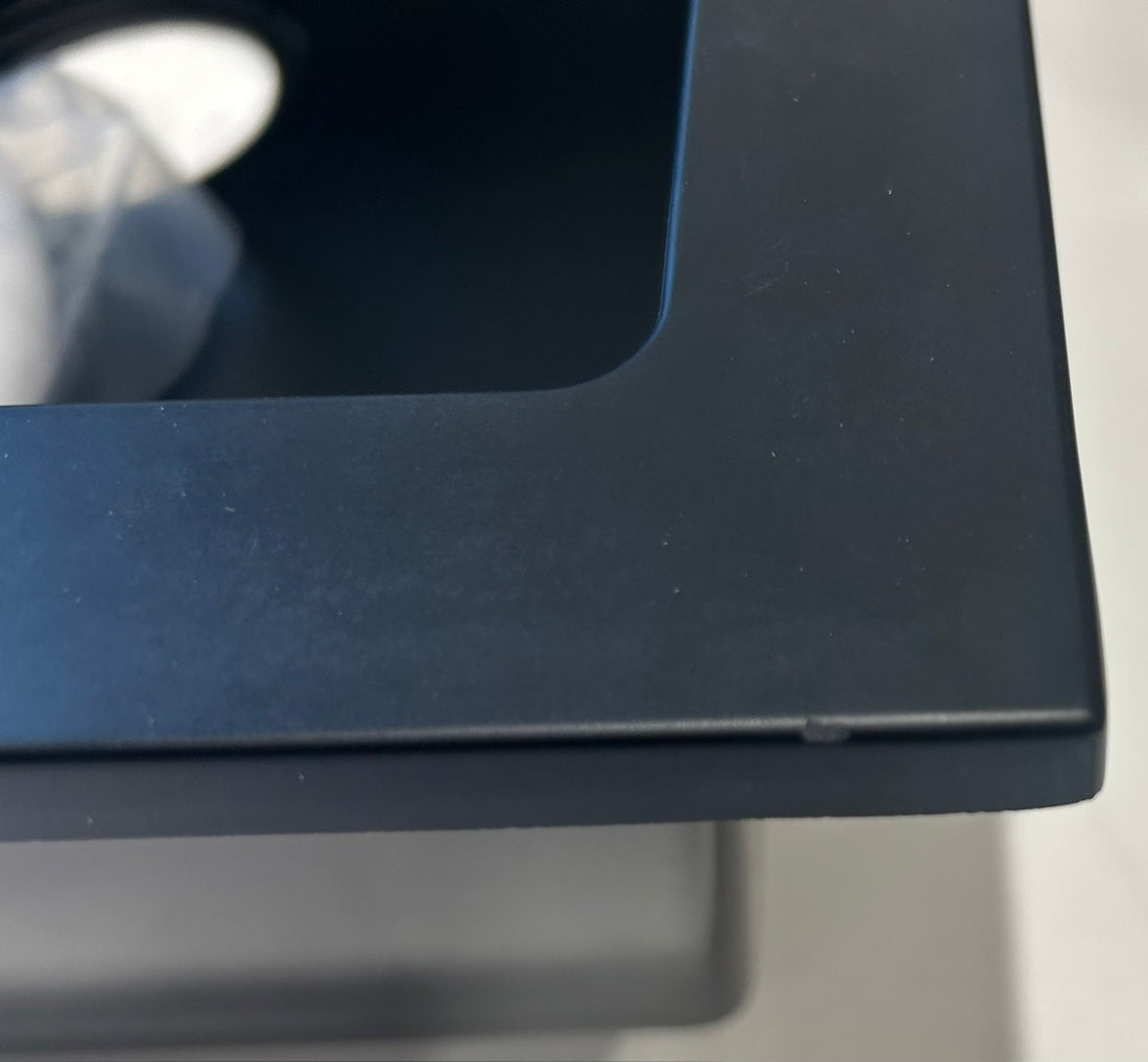 Liquida ELL10BL 1.0 Bowl Comite Reversible Inset Black Kitchen Sink - GRADED
