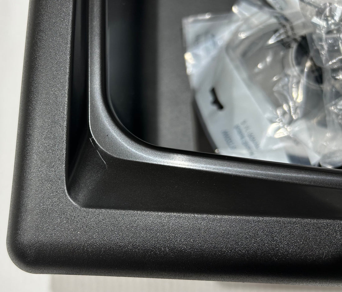 Liquida CMP15BL 1.5 Bowl Reversible Black Kitchen Sink And Waste Kit - Graded