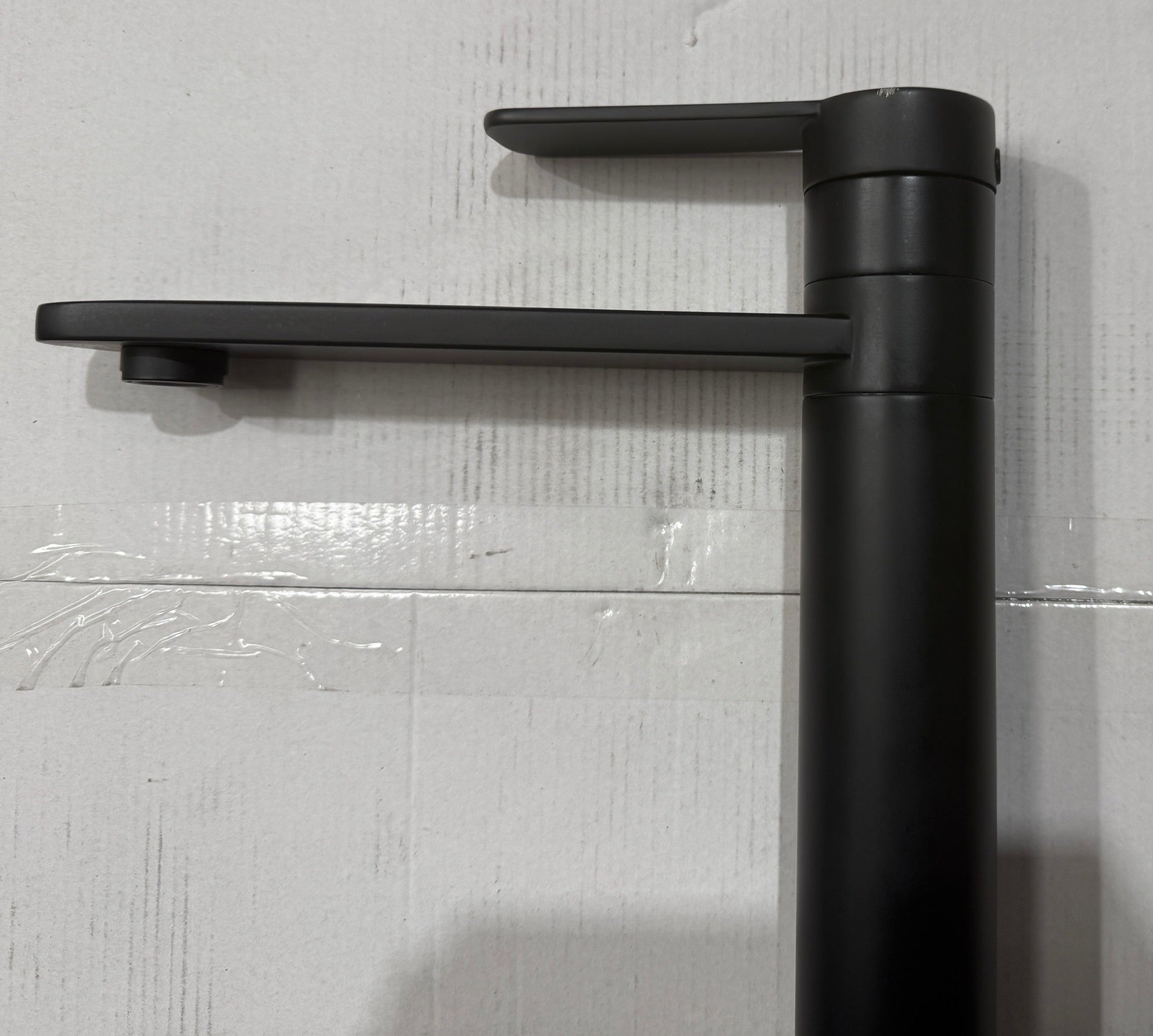 Liquida LX390BL Black Single Lever Pillar Kitchen Tap with Swivel Spout - GRADED