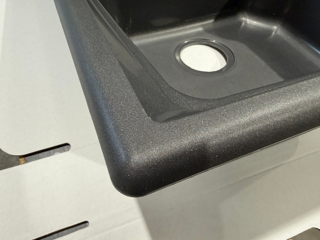 Liquida CMP15GR 1.5 Bowl Reversible Graphite Grey Kitchen Sink - GRADED