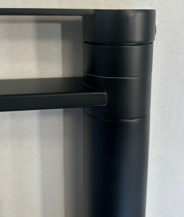 Liquida LX390BL Black Single Lever Kitchen Tap with Swivel Spout - GRADED