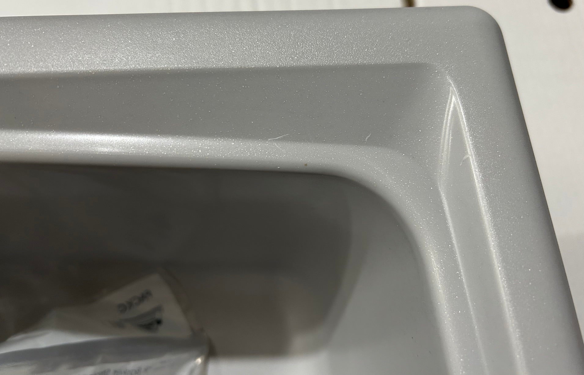 Liquida CMP15LG 1.5 Bowl Reversible Light Grey Kitchen Sink - Graded