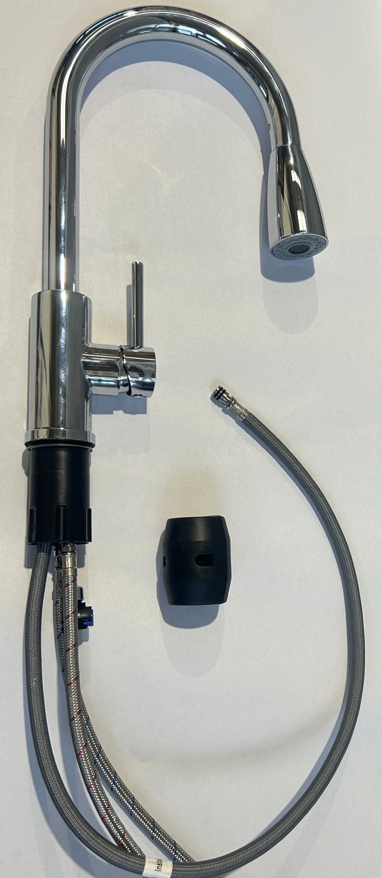 Liquida KPO11CH Chrome Single Lever Mixer Tap Pull Out Spray - GRADED