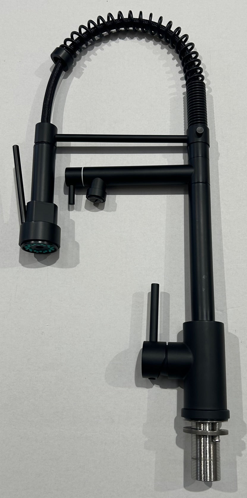Liquida Black Kitchen Tap With Swivel Spout & Directional Spray - GR264MB