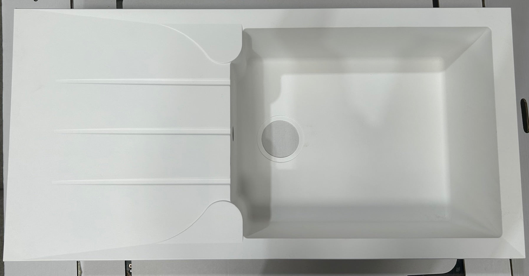 Liquida LP10WH 1.0 Bowl Composite Reversible Inset White Kitchen - GRADED