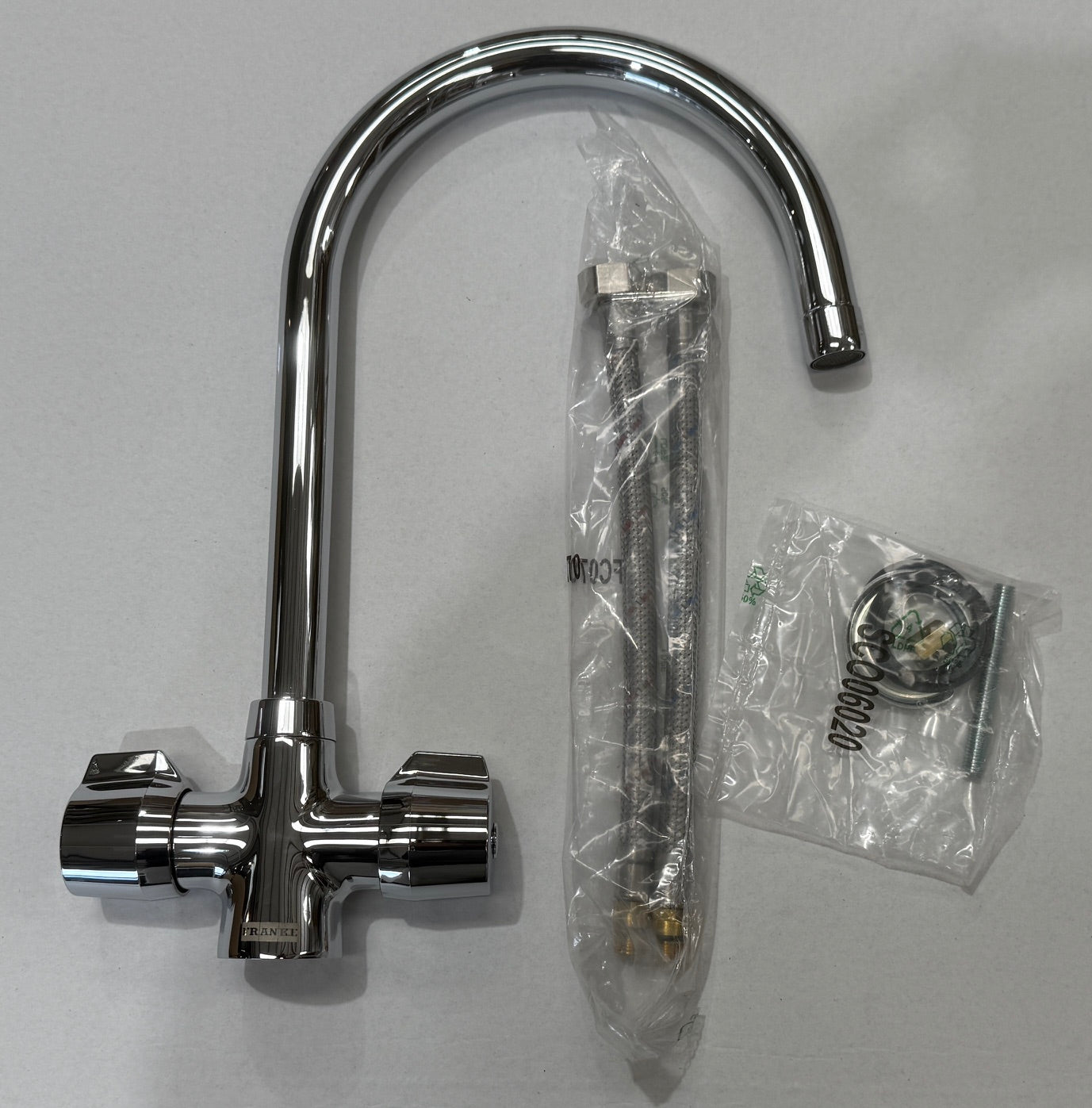 Franke Smart Pro Chrome Kitchen Tap With Cruciform Handles J Spout - GRADED