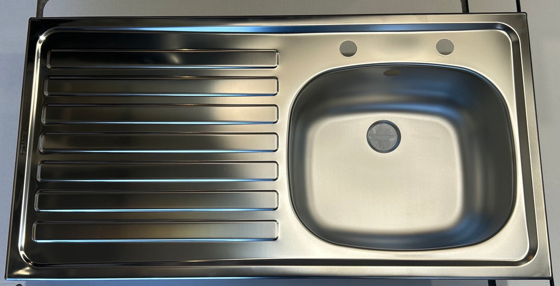 Liquida LQ940LSS 1.0 Bowl LH Drainer Stainless Steel Kitchen Sink - GRADED