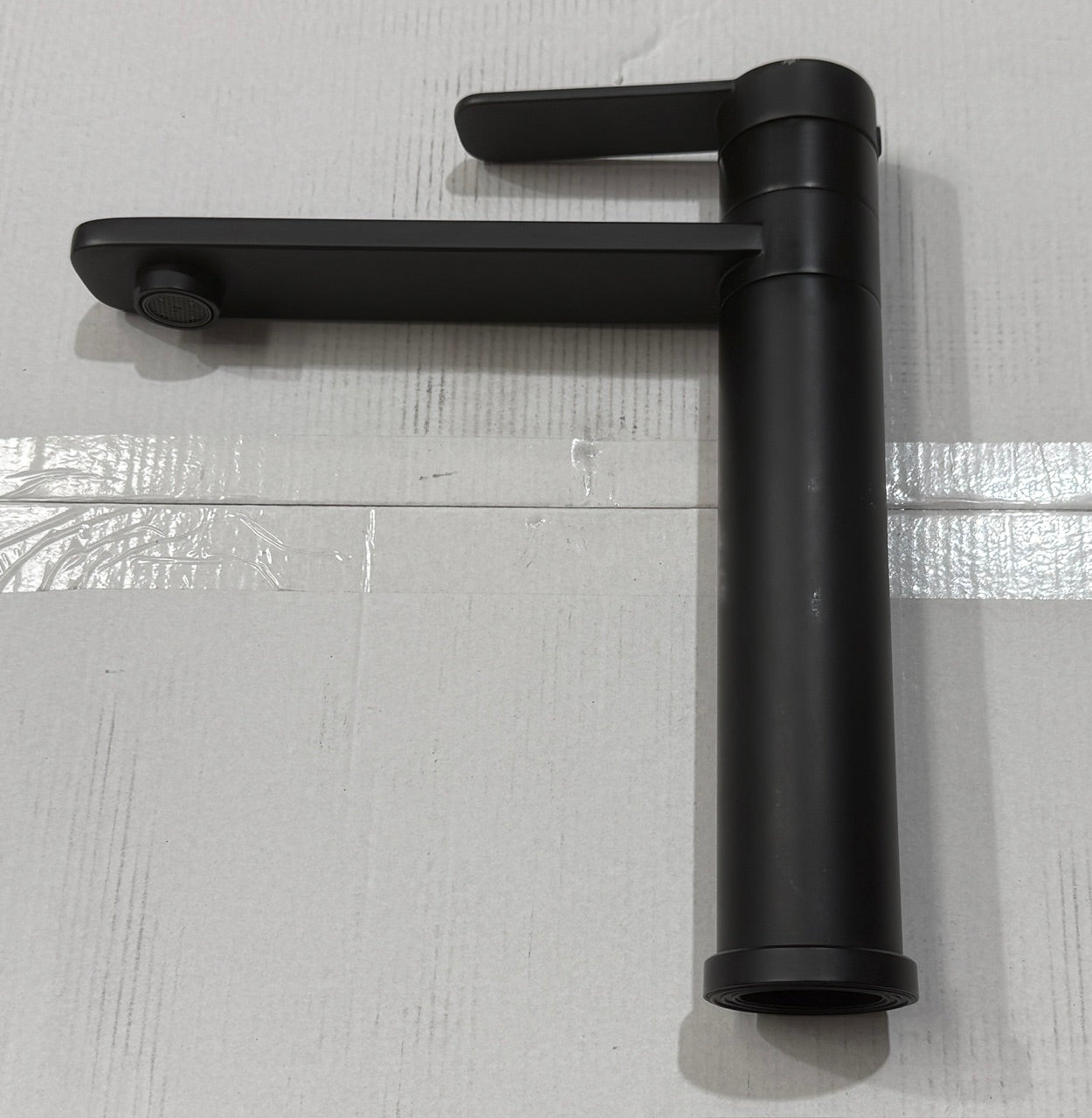 Liquida LX390BL Black Single Lever Pillar Kitchen Tap with Swivel Spout - GRADED