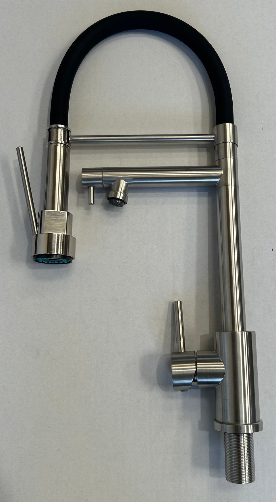 Liquida GD385BS Brushed Steel Multi Use Pull Out Kitchen Mixer Tap - GRADED