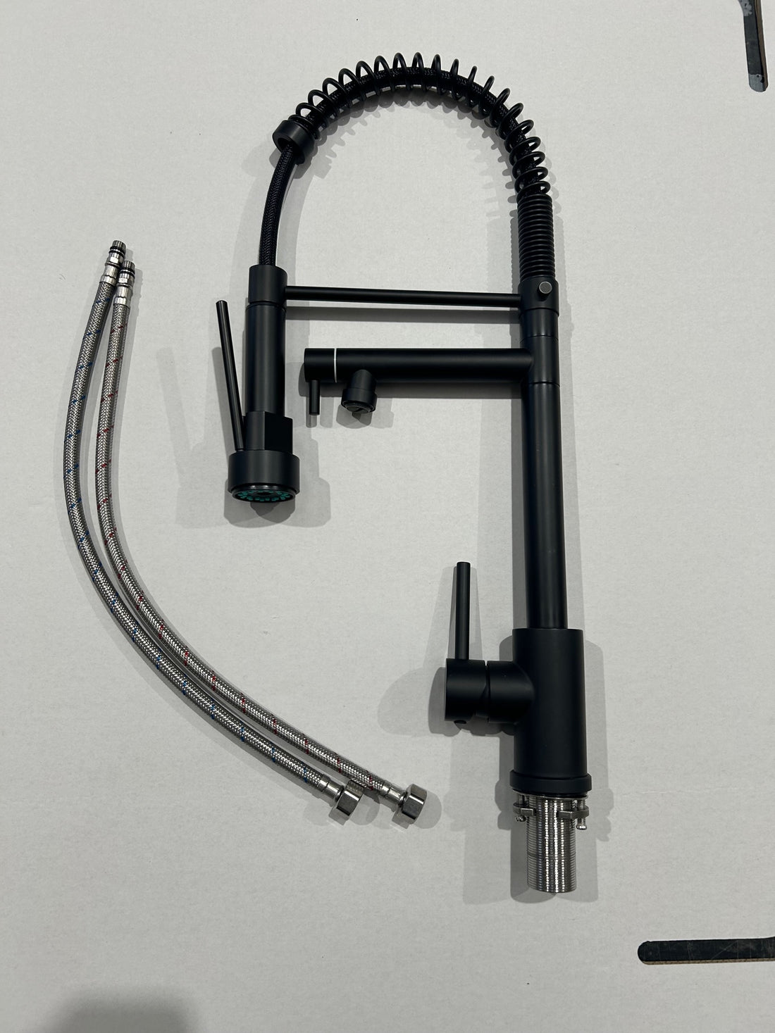 Liquida Black Kitchen Tap With Swivel Spout & Directional Spray - GR264MB