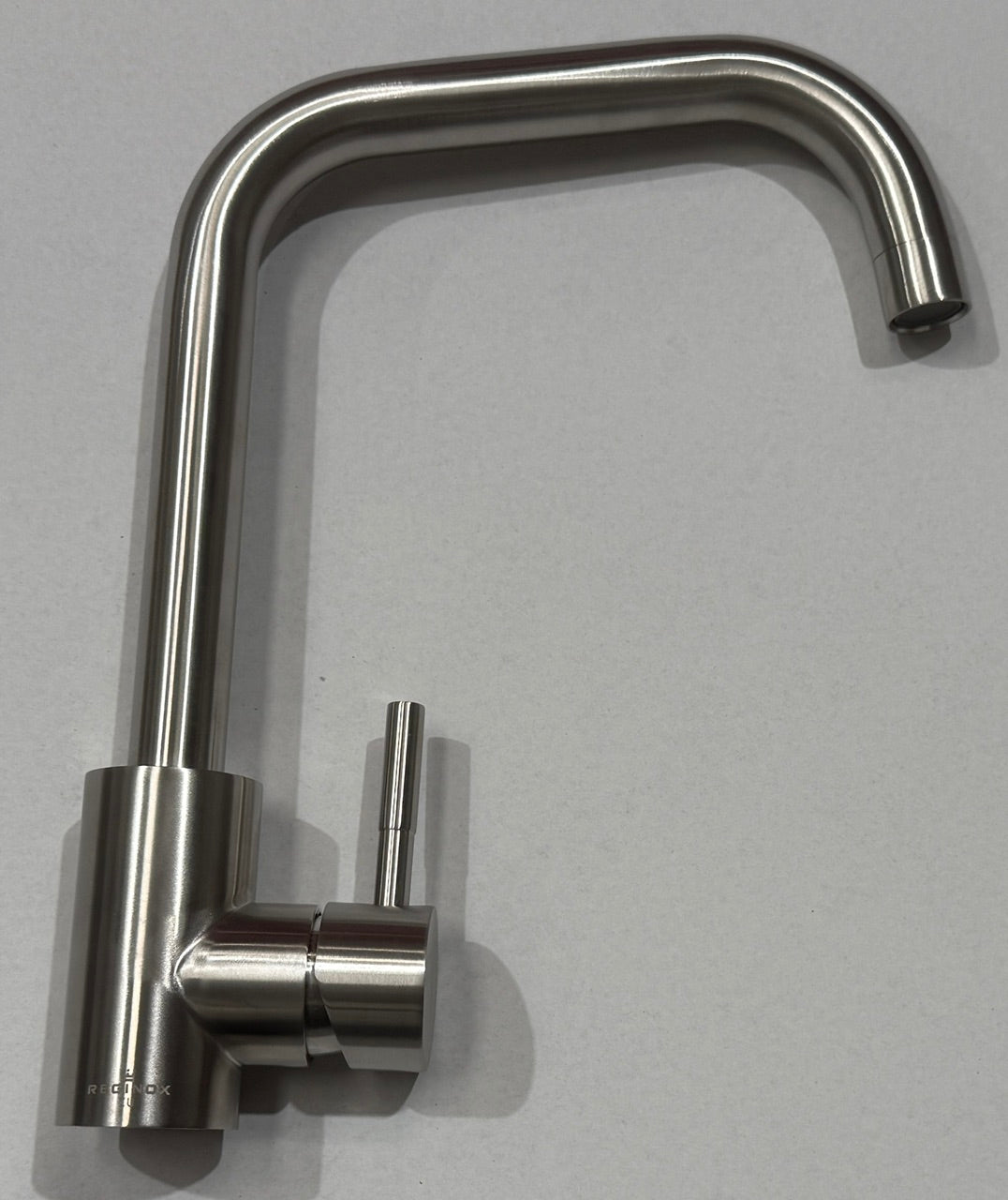 Reginox Salina BN Brushed Nickel Single Lever Square Neck Kitchen Tap - GRADED